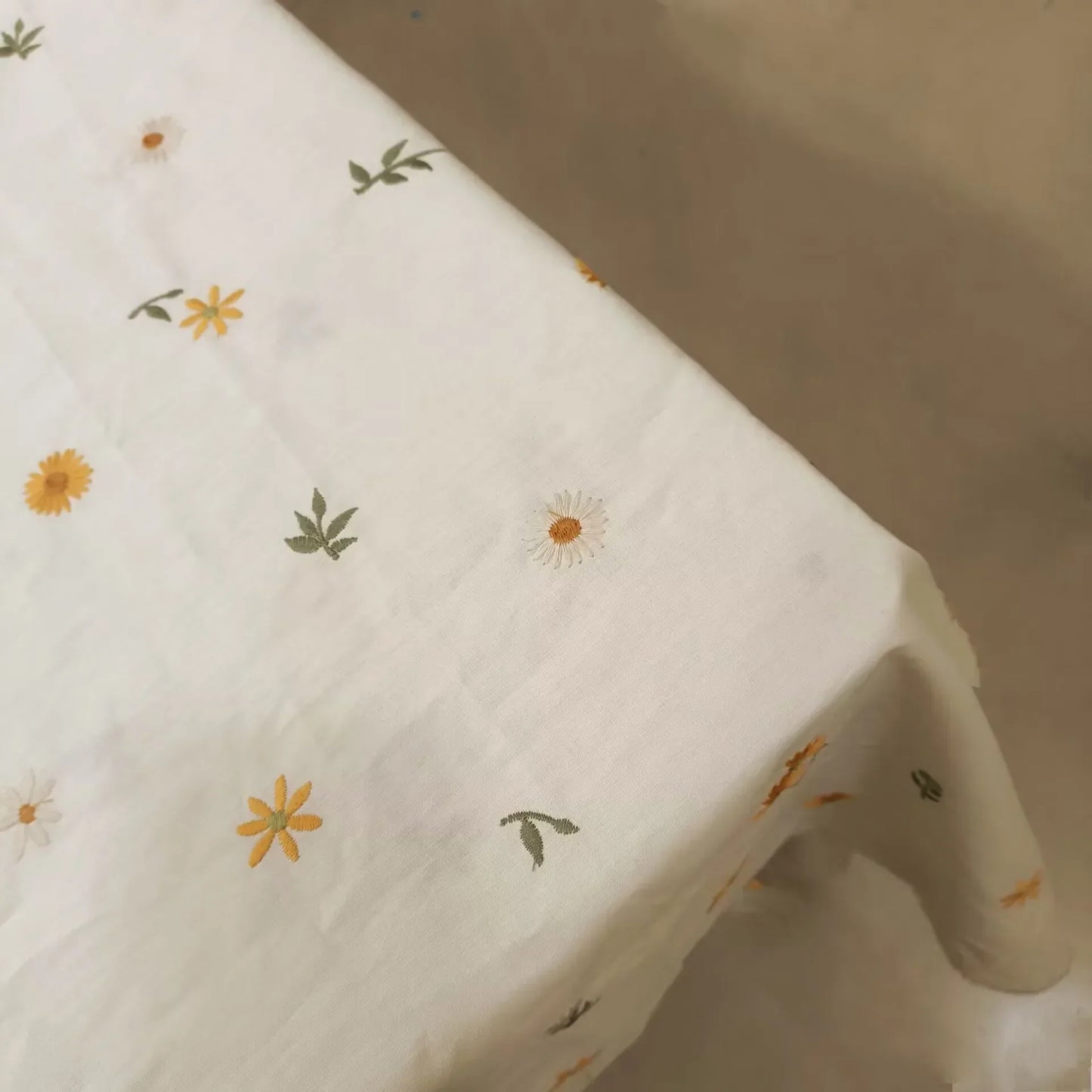 Embroidered Cotton Tablecloth