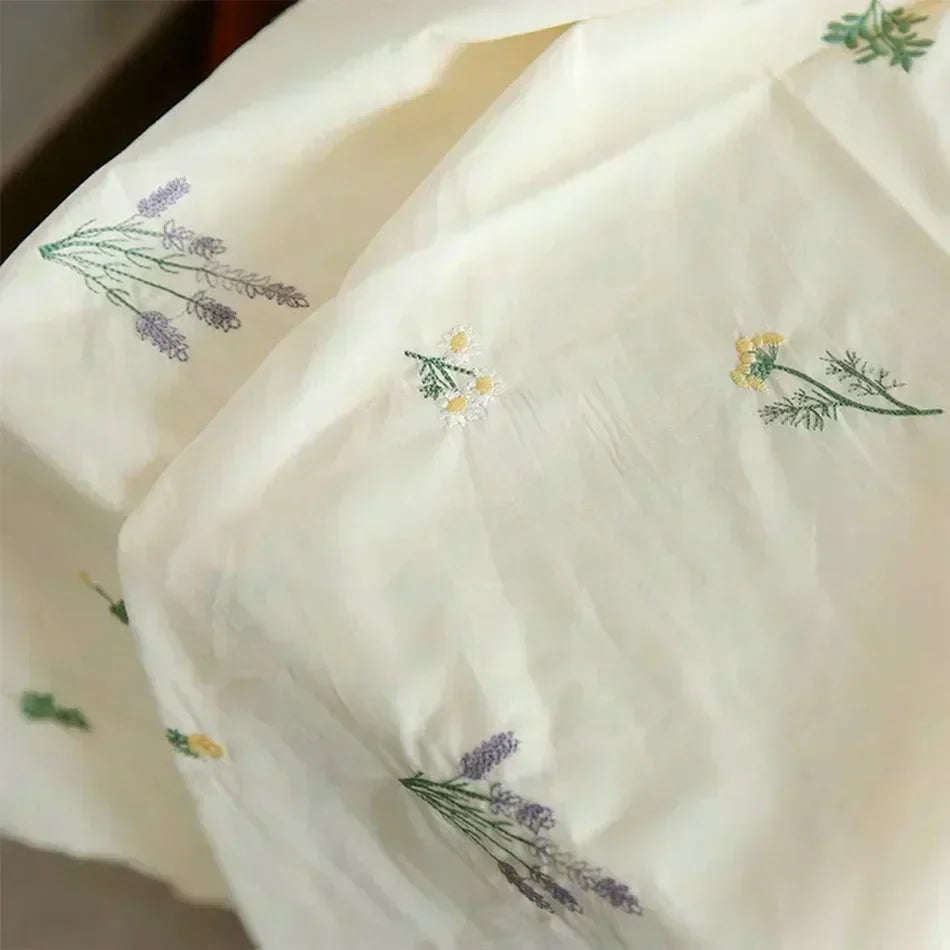 Embroidered Cotton Tablecloth
