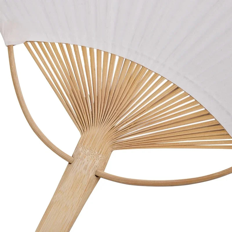 White Bamboo Hand Fans | 10 or 20 pcs