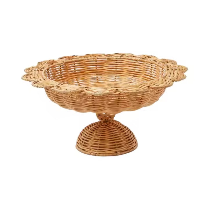 Wicker Fruit Pedestal
